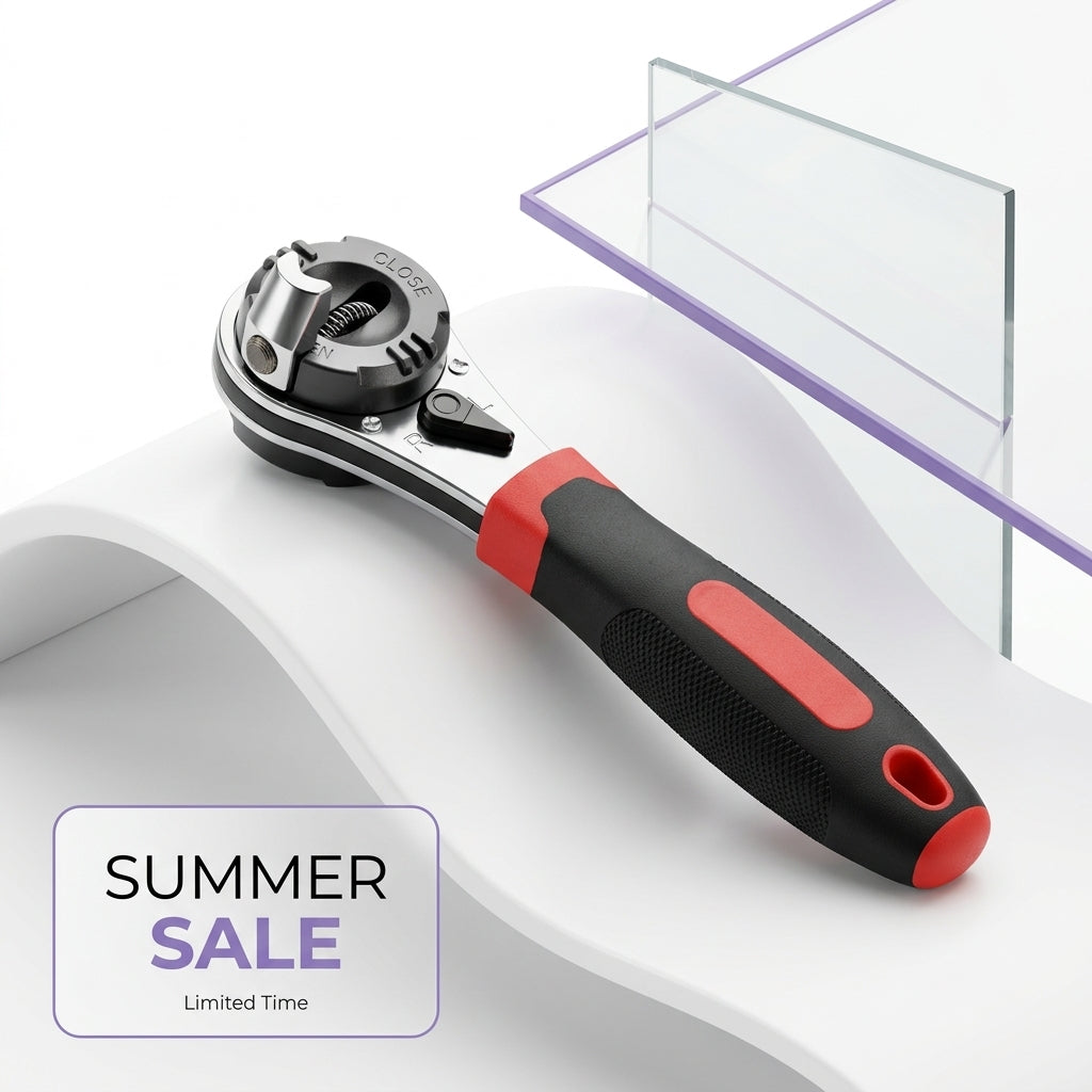 360° Multifunctional Ratchet Wrench – Adjustable Universal Grip Tool